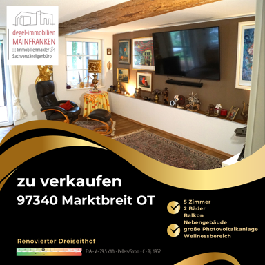 Einfamilienhaus zum Kauf 369.000 € 5 Zimmer 190 m² 936 m² Grundstück Marktbreit Marktbreit 97340