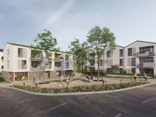 Wohnung zum Kauf - Neubau provisionsfrei 501.500 € 3 Zimmer 83 m² 1. Geschoss Schallbacher Straße 2 - 4 Rümmingen 79595