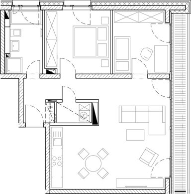 Wohnung zur Miete 304 € 1 Zimmer 32,7 m² 15. Geschoss frei ab 30.04.2025 Forstmeisterweg 83 Karlshof / Israelsdorf / Gothmund Lübeck Karlshof 23568