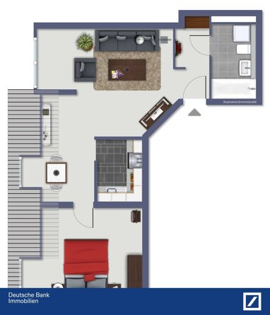 Wohnung zum Kauf Provisionsfrei 199.900 € 2 Zimmer 48,2 m² 3. Geschoss Sülz Köln 50937