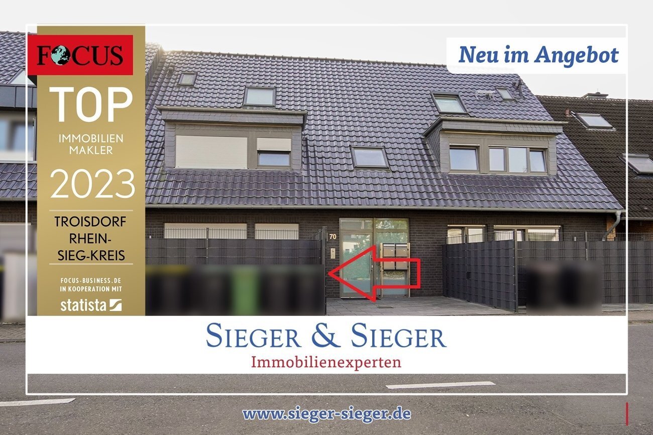 Wohnung zum Kauf 339.800 € 3 Zimmer 84 m²<br/>Wohnfläche Erdgeschoss<br/>Geschoss Troisdorf Troisdorf 53842