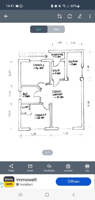 Wohnung zur Miete 946 € 3 Zimmer 86 m² 1. Geschoss Prittriching Prittriching 86931