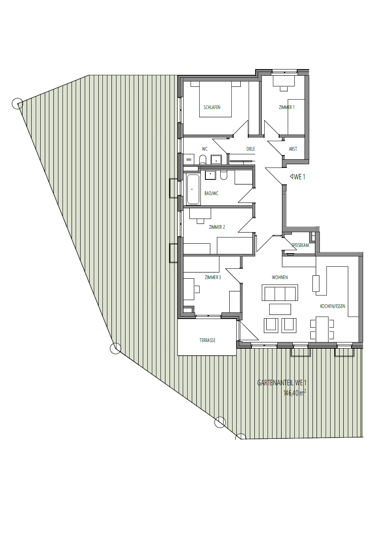 Wohnung zum Kauf 517.300 € 5 Zimmer 100,8 m² Erdgeschoss Schumannstraße 2 Radebeul 01445