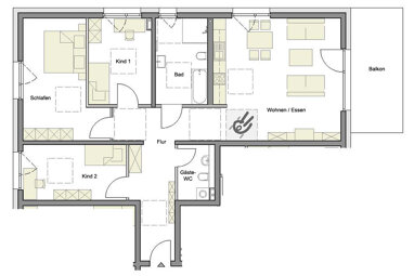 Wohnung zur Miete 1.292 € 4 Zimmer 122,6 m² 3. Geschoss Zöllnitzer Straße 21 Zöllnitz 07751