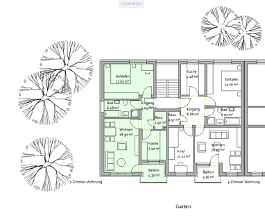 Wohnung zur Miete 640 € 2 Zimmer 56 m² Erdgeschoss Bonifaz-Huber-Str. 2 Burghausen Burghausen 84489
