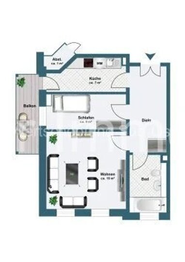 Wohnung zum Kauf 159.302 € 2 Zimmer 54 m² Erdgeschoss Altlindenau Leipzig 04177