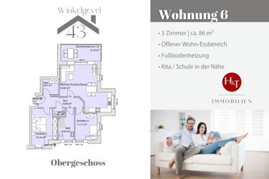Wohnung zum Kauf Provisionsfrei 338.000 € 3 Zimmer 86 m² 1. Geschoss Brinkum Stuhr 28816