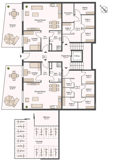 Wohnung zum Kauf 292.850 € 2 Zimmer 53,4 m² Erdgeschoss Hirschbach Aalen 73431