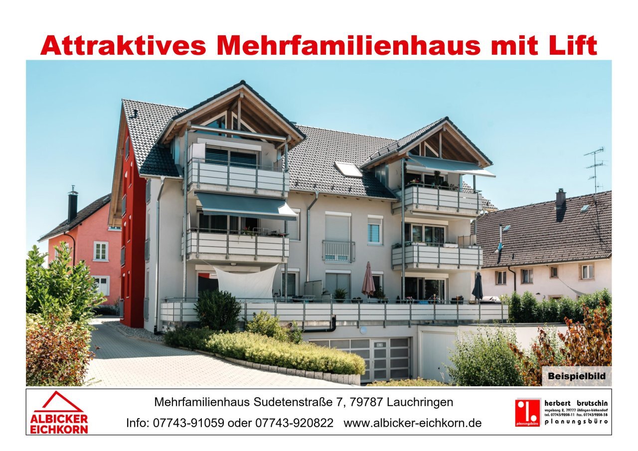 Wohnung zum Kauf provisionsfrei 450.000 € 4 Zimmer 109 m²<br/>Wohnfläche 3.<br/>Geschoss Sudetenstraße 7a Unterlauchringen Unterlauchringen 79787