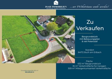 Grundstück zum Kauf 350.000 € 770 m² Grundstück Buch Buch am Erlbach 84172