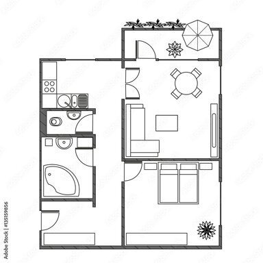 Wohnung zur Miete 580 € 2 Zimmer 59 m² Langenhagen / Alt-Langenhagen Langenhagen 30853