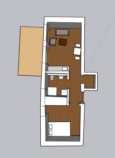Apartment zur Miete 700 € 2 Zimmer 35 m² Erdgeschoss Dorfstraße 52 Schallbach 79597