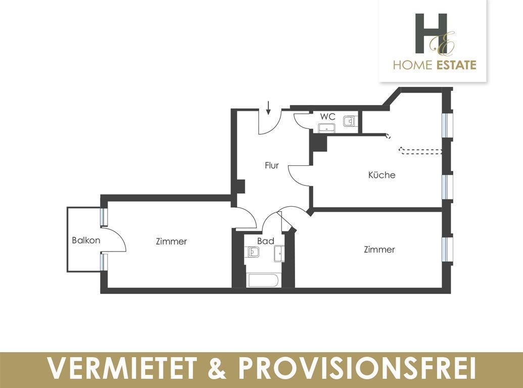 Wohnung zum Kauf Provisionsfrei 230.000 € 2 Zimmer Mosen Strasse 03 Striesen-Süd (Haenel-Clauß-Platz) Dresden 01309