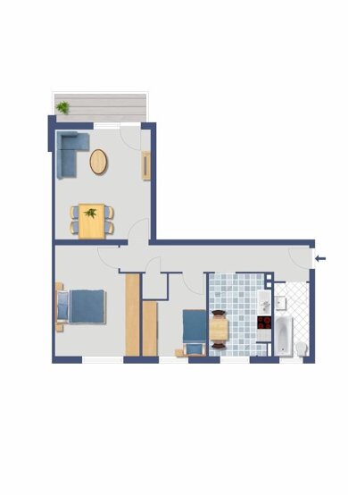 Wohnung zum Kauf provisionsfrei 122.000 € 2,5 Zimmer 66 m² 1. Geschoss Billstedter Stieg 5 Geesthacht 21502