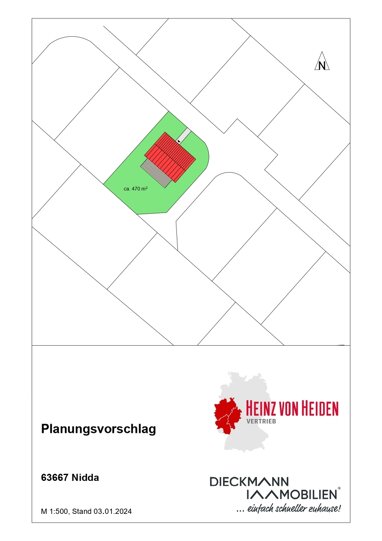 Einfamilienhaus zum Kauf Provisionsfrei 370.579 € 4 Zimmer 132 m² 470 m² Grundstück Ober - Schmitten Nidda / Ulfa 63667