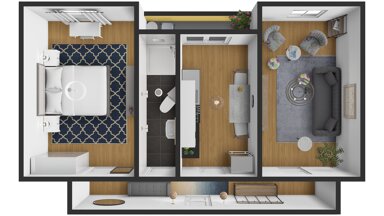 Wohnung zur Miete 1.176 € 2 Zimmer 56 m² 1. Geschoss frei ab sofort Stresemannstraße 222 Altona - Nord Hamburg 22769