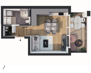 Wohnung zum Kauf Provisionsfrei 189.000 € 1 Zimmer 30,6 m² Erdgeschoss Franz-Prantl-Park Jenbach 6200