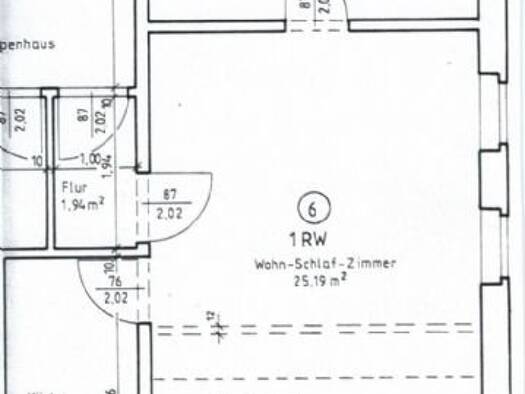 Wohnung zur Miete 210 € 1 Zimmer 36,3 m² Bielstraße 15 Niederplanitz Zwickau 08062