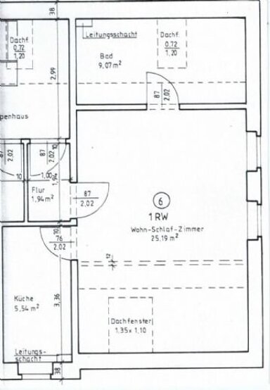 Wohnung zur Miete 210 € 1 Zimmer 36,3 m² Bielstraße 15 Niederplanitz 543 Zwickau 08062