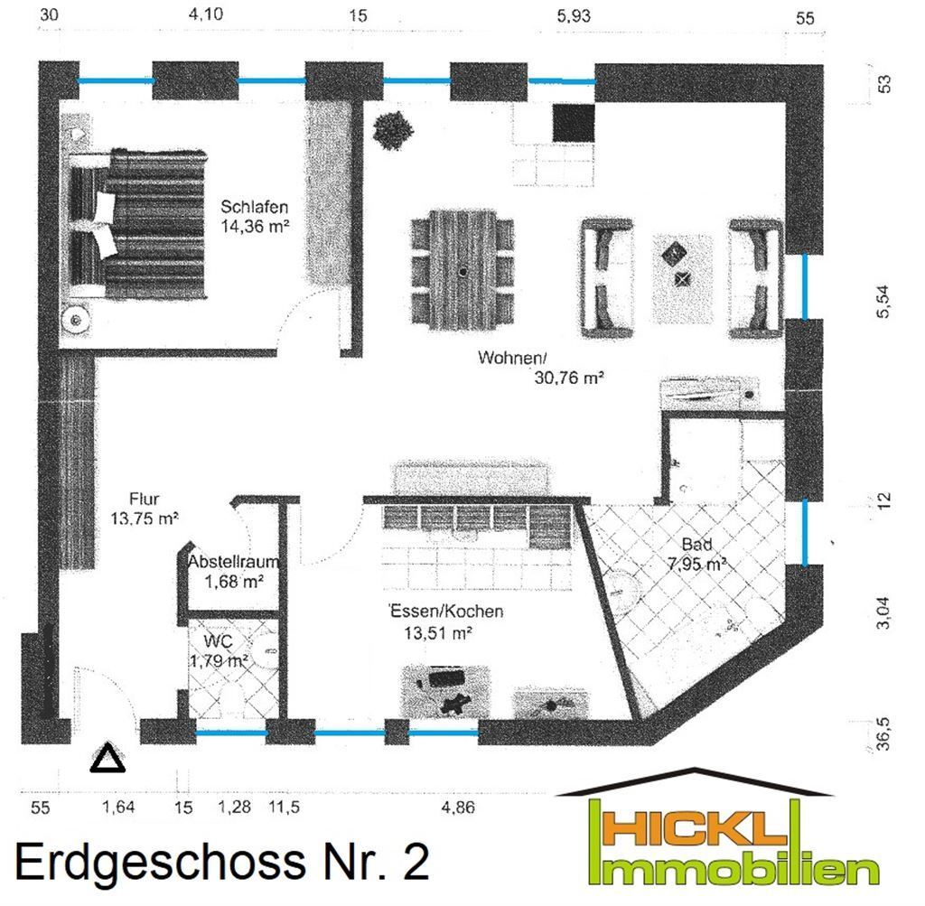 Wohnung zum Kauf 239.000 € 2 Zimmer 83,8 m²<br/>Wohnfläche 01.10.2024<br/>Verfügbarkeit Hauptstr. 72 Eisenberg Eisenberg 67304