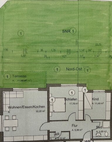 Terrassenwohnung zur Miete 1.050 € 3 Zimmer 93,1 m² -1. Geschoss Wittlich Wittlich 54516