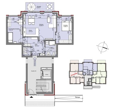 Apartment zur Miete 1.199 € 3 Zimmer 82,5 m² Erdgeschoss Behnsrade 1 Lohbrügge Hamburg 21031