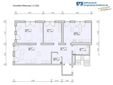 Bürofläche zur Miete Provisionsfrei 6,50 € 5 Zimmer 119,6 m² Bürofläche Winzer Winzer 94577