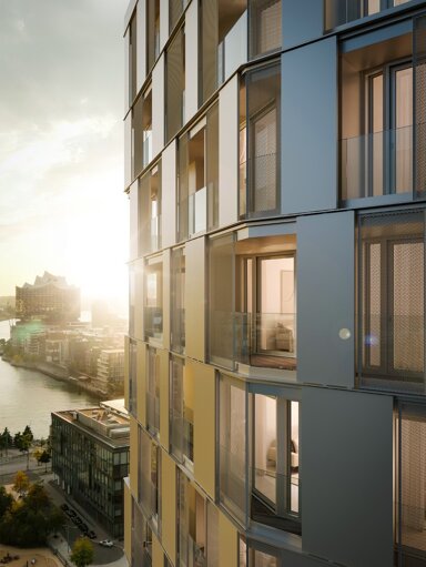 Wohnung zur Miete 1.691 € 1 Zimmer 46 m² HafenCity Hamburg 20457