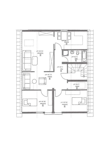 Wohnung zur Miete 637 € 3,5 Zimmer 64 m² 2. Geschoss Heidesheimerstraße Albsheim Obrigheim (Pfalz) 67283