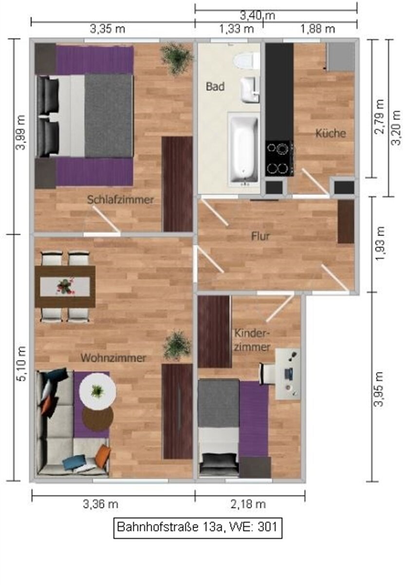 Studio zur Miete 300 € 3 Zimmer 56 m²<br/>Wohnfläche 2.<br/>Geschoss Bahnhofstraße 13a Friedrichshain Felixsee, OT Friedrichshain 03130