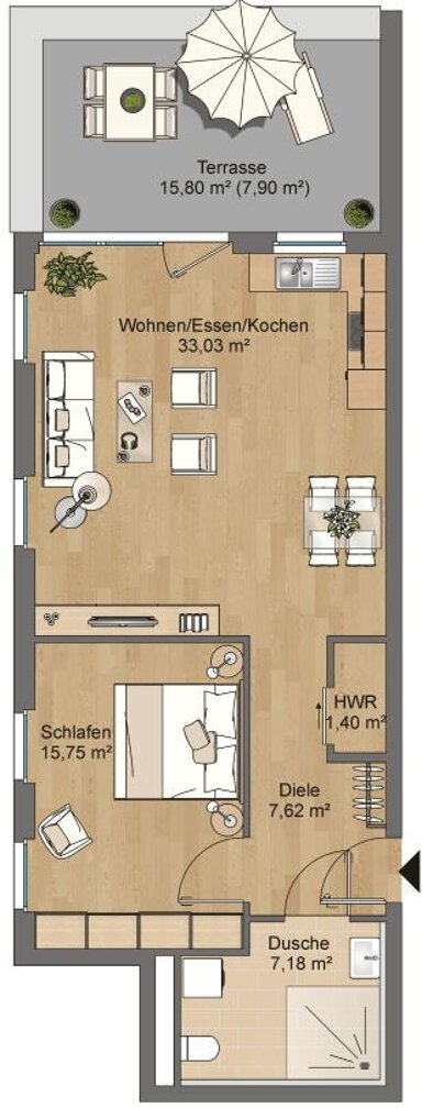 Wohnung zur Miete 875 € 2 Zimmer 72 m² 3. Geschoss frei ab 01.12.2024 Pappelweg 11 Lamboy Hanau 63452