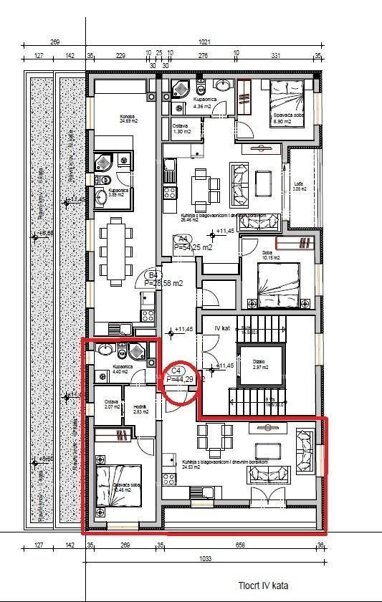 Wohnung zum Kauf 168.302 € 1 Zimmer 44 m² 4. Geschoss Pula center