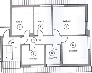 Wohnung zur Miete 500 € 4 Zimmer 75 m² 2. Geschoss Im Schmittengrund 6 Ewersbach Dietzhölztal 35716