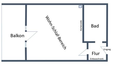 Wohnung zum Kauf 125.000 € 1 Zimmer 39 m² 4. Geschoss Dörnigheim Maintal / Dörnigheim 63477
