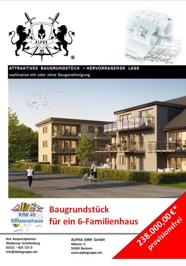 Grundstück zum Kauf Provisionsfrei 238.000 € 700 m² Grundstück Feldstraße Östliche Stadtmitte Ahlen 59229