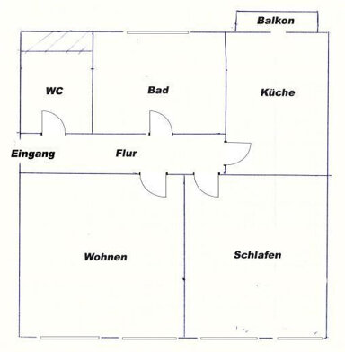 Wohnung zur Miete 550 € 2 Zimmer 57,1 m² 2. Geschoss frei ab 01.03.2025 Jena - Süd Jena 07745