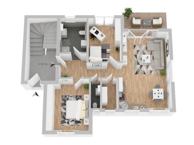 Wohnung zum Kauf Provisionsfrei 328.000 € 3 Zimmer 78,7 m² Erdgeschoss Ob dem Dorf 3 Marbach Villingen-Schwenningen 78052