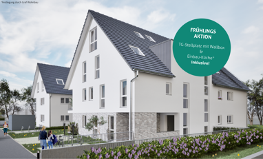 Terrassenwohnung zum Kauf Provisionsfrei 632.650 € 3 Zimmer 76,6 m² Erdgeschoss Schillerstraße 36 Herrenberg Herrenberg 71083
