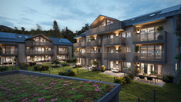 Wohnung zum Kauf - Neubau 454.500 € 2 Zimmer 60,6 m² Dachgeschoss, 3. Geschoss Brannenburg Brannenburg 83098