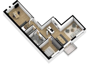 Apartment zum Kauf Provisionsfrei 389.500 € 3 Zimmer 107 m² 2. Geschoss Schützenstrasse 13 Stadtgebiet Vöhrenbach 78147