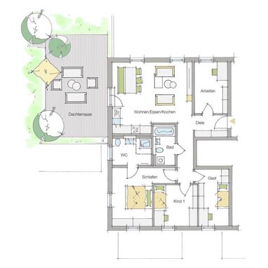 Wohnung zum Kauf Provisionsfrei 656.638 € 5 Zimmer 119,8 m² Erdgeschoss Van Gogh Strasse Kornburg / Worzeldorf Nürnberg 90455