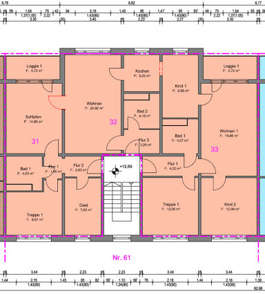 Wohnung zur Miete 770 € 7 Zimmer 138,7 m² 4. Geschoss Zeitz Zeitz 06712