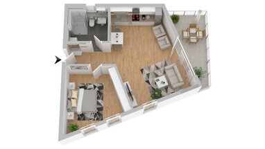 Wohnung zur Miete 466,42 € 2 Zimmer 60 m² Mengener Str. 33 Meßkirch Meßkirch 88605