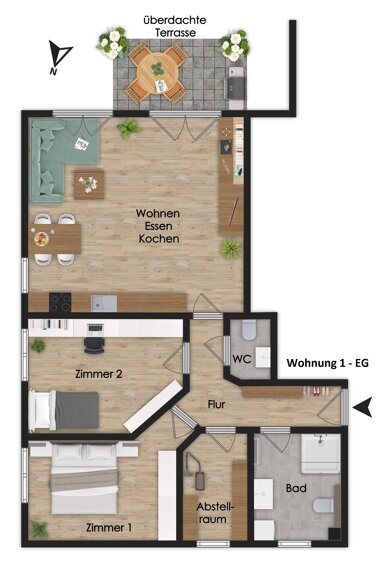 Wohnung zum Kauf 299.000 € 3 Zimmer 88,5 m² Klein Meckelsen Klein Meckelsen 27419