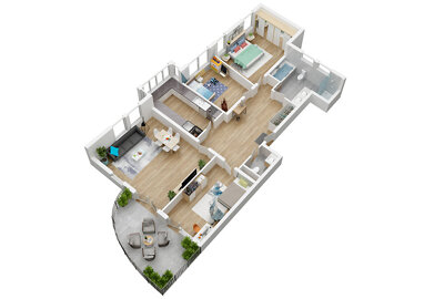 Wohnung zum Kauf 160.000 € 4 Zimmer 102 m² 1. Geschoss Rottweil Rottweil 78628