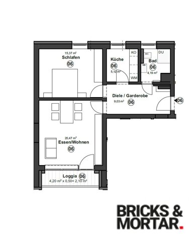 Wohnung zum Kauf 265.000 € 2 Zimmer 56,3 m² 1. Geschoss Bad Wörishofen Bad Wörishofen 86825