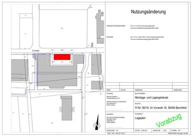 Werkstatt zur Miete provisionsfrei 4,10 € 420 m² Lagerfläche Im Vorwerk 16 Barchfeld Barchfeld-Immelborn 36456