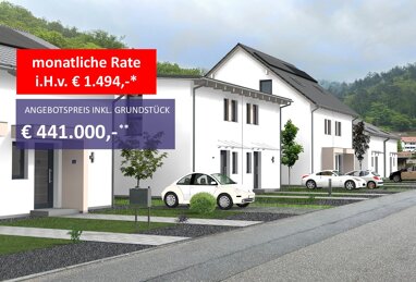 Doppelhaushälfte zum Kauf Provisionsfrei 441.000 € 4 Zimmer 130 m² 390 m² Grundstück Eberbach Eberbach 69412