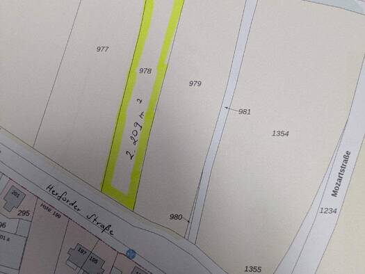 Land-/Forstwirtschaft zum Kauf 10.600 € 2.209 m² Herforder Straße Innenstadt Bad Salzuflen 32105