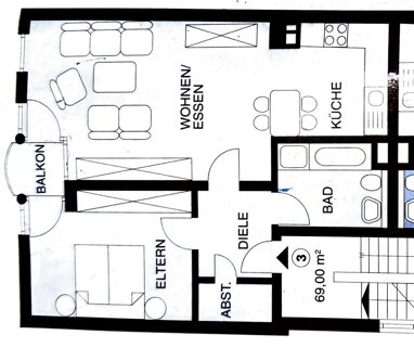 Wohnung zum Kauf 198.000 € 1 Zimmer 69 m² 2. Geschoss Bitburg Bitburg 54634